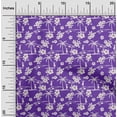 thumbnail image 2 of oneOone Viscose Jersey Violet Fabric Tropical Diy Clothing Quilting Fabric Print Fabric By Yard 60 Inch Wide, 2 of 5