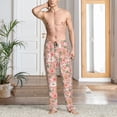 thumbnail image 4 of KLL Mens Pajama Pants for Men,Mens Lounge Pants,Funny Gifts for Men,Men's Pajama Bottoms-Swan And Flowers3, 4 of 5