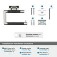 thumbnail image 5 of Amerock Esquire Polished Nickel/Black Bronze Single Post Toilet Paper Holder, 5 of 8