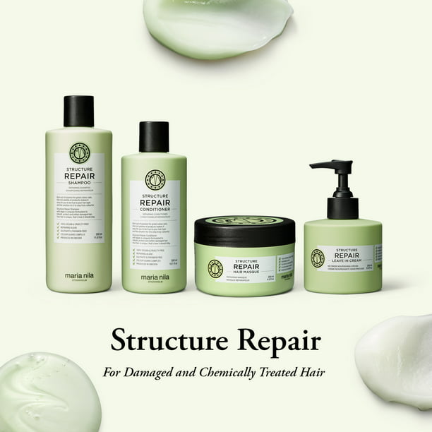 Nila Structure Mask, 8.5 Fl Oz / 250 ml, For Damaged & Chemically Treated Hair, Algae Extract Rebuilds & Moisturizes, 100% Vegan & Sulfate/Paraben - Walmart.com