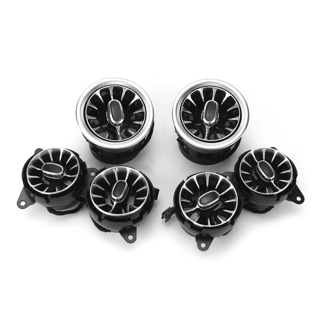 Luz ambiental LED para ventilación frontal Nikou 6 piezas 7 colores