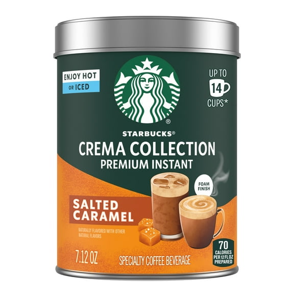 Starbucks Crema Collection Premium Instant Salted Caramel Flavored Coffee, 7.12 oz