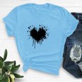 thumbnail image 3 of Tbopshirt Valentine's Day T-Shirts for Women Short Sleeve Graphic Tees, Plus Size Tops,Valentines Day Fashion Crewneck Printing Love Heart T-Shirt Casual Loose Womens Tops S-XXXL, 3 of 6