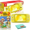Nintendo Switch Lite (Yellow) Bundle with Super Mario Maker 2