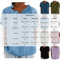 thumbnail image 3 of Neewe Cotton Linen Basic T Shirts for Women Pleated Crew Neck Short Sleeve Summer Solid Loose Fit Plain Casual Tops, 3 of 7