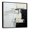 thumbnail image 2 of Designart "Scandinavian Modernity Art In Black And Beige" Abstract Painting Floater Framed Canvas Wall Art, 2 of 5