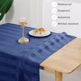 thumbnail image 3 of Clear PVC Tablecloth ;x; Oil-Proof Transparent Vinyl Table Cloth Rectangle Table Wipe Clean for Easy Maintenance Table Cover for Dining Picnic Camping Outdoor, 3 of 7