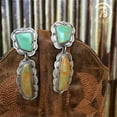 thumbnail image 5 of QQTDFG 925 Silver Vintage Turquoise Dangle Ear Hook Boho Hoop Women Jewelry Earrings-#10, 5 of 9