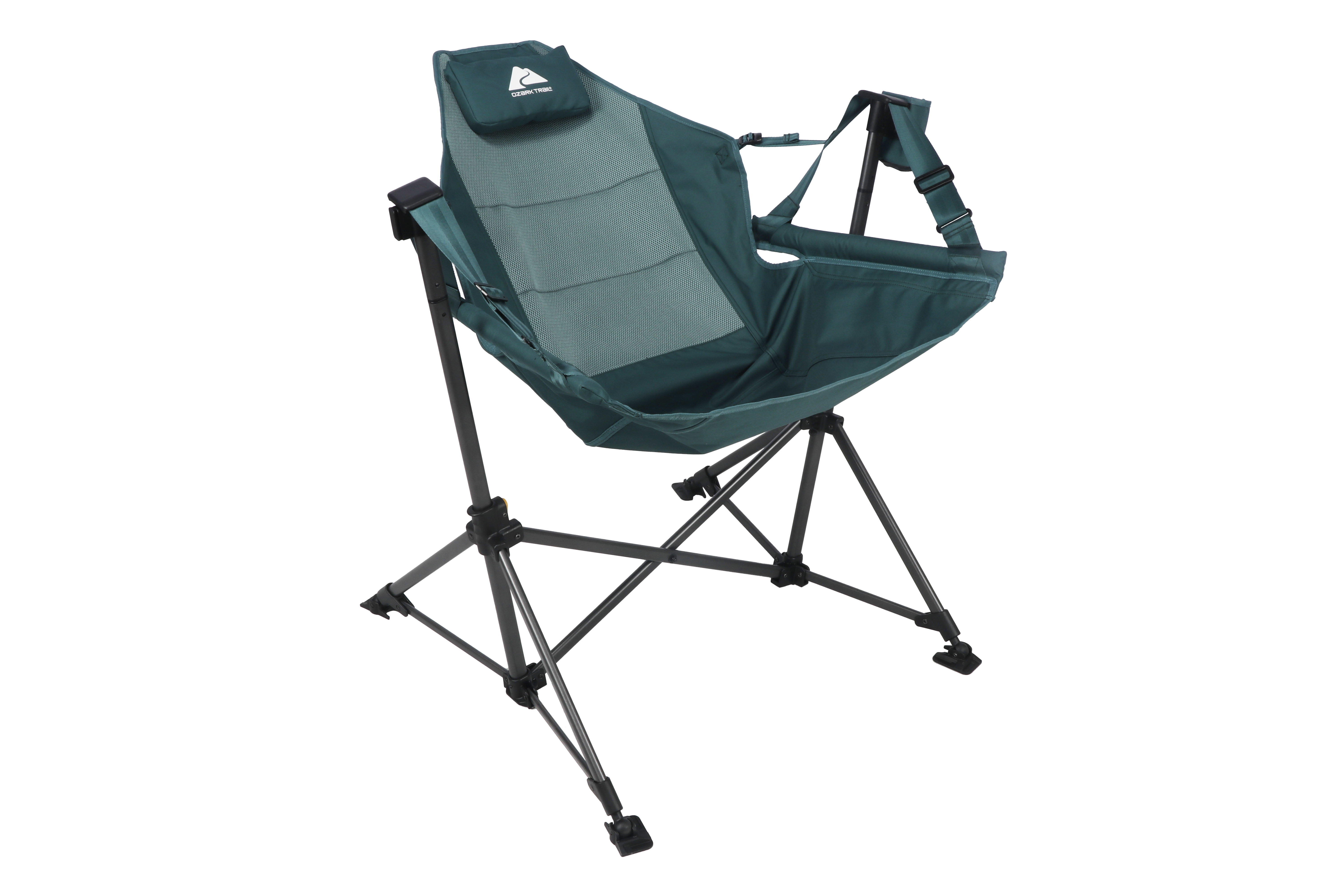 Ozark Trail Swing Hammock Chair, Green, Portable