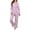 Pink2, variant on Levmjia Womens Pajama Set Fashion Casual Print Long Sleeve Top and Pants Winter Sleepwear Cozy Set Soft Loose Fit For Home Relaxation Daily Wear