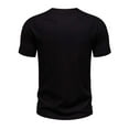 thumbnail image 4 of VSSSJ Mens T-Shirts Short Sleeve Casual V Neck Cotton Tshirt Regular Fit Solid Color Basic Summer Athletic Pullover Tees Black M, 4 of 8