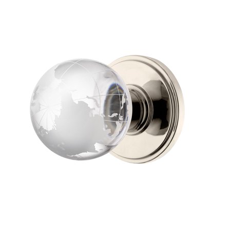 Decor Living Atlas Collection Modern Globe Crystal Door Knobs With