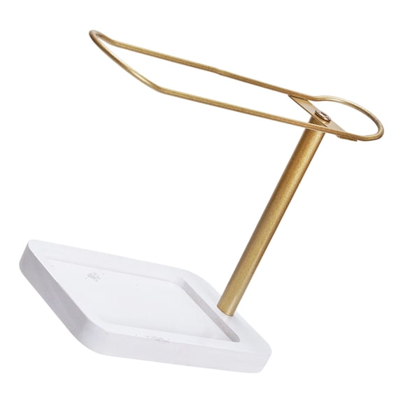 Contemporary Headband Display Stand Wooden Base Scrunchie Holder Space Saving Hair Accessories Organiser for Bedroom