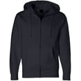 thumbnail image 2 of Independent Trading Co. Heavyweight Full-Zip Hooded Sweatshirt, S, Navy, 2 of 3
