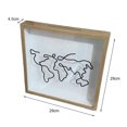 thumbnail image 3 of YAOMOBB Memory Shadow Box Large Wooden Shadow Box Smooth Edge Transparent Display Case for Travel and Table Decorations, 3 of 6