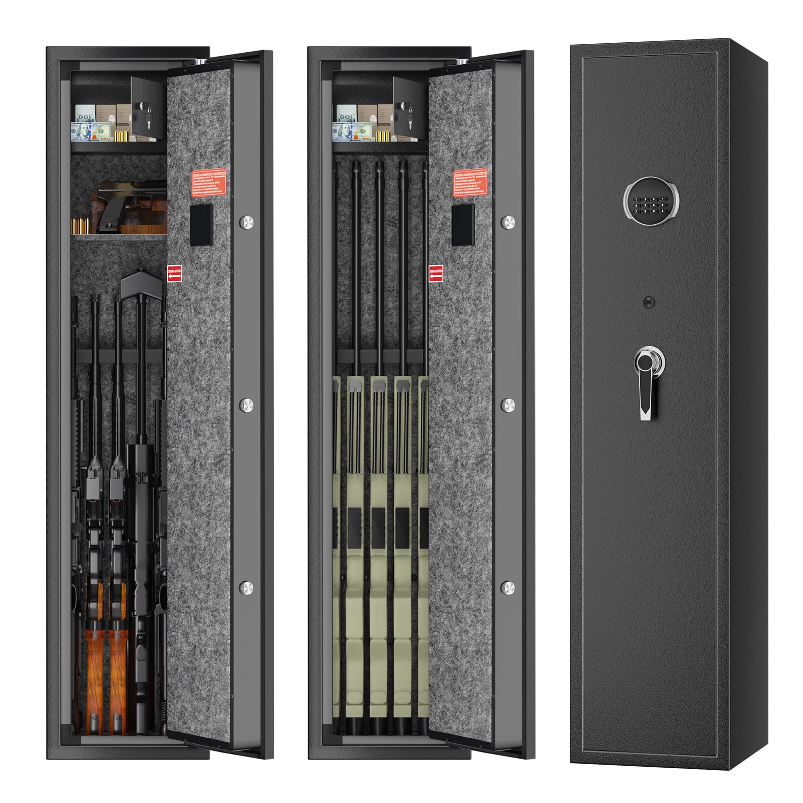 TTLIFE 6 Fire Resistant Rifle Gun Safe, Heavy Long Gun