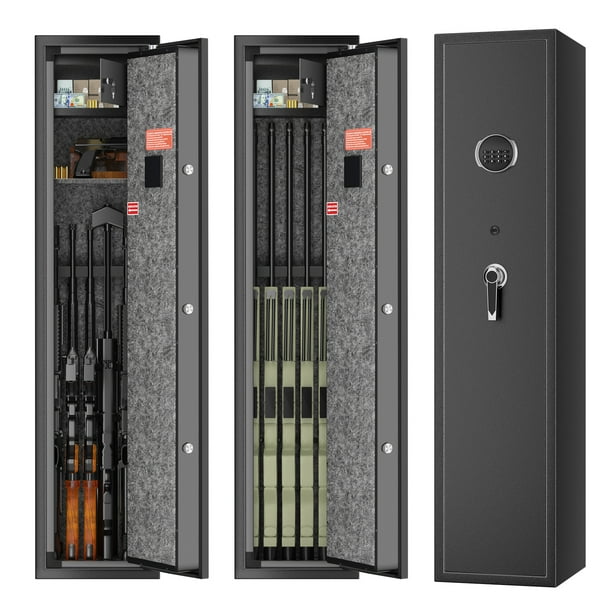 Large Rifle Safe, Metal 6 Gun Safe Rifle Gun Security