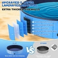 thumbnail image 3 of Foldable Dog Swimming Pool, 91"x16"Oversize Collapsable Hard Plastic Portable Bathing Tub for Pet Dog Kiddie Pool Indoor and Outdoor Leakproof PVC Play Pool for Large Dogs Pets Puppy Kids Blue, 3 of 7