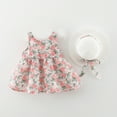thumbnail image 4 of Edvintorg 12Months-4Years Toddler Girls Summer Clothing Set Sleeveless Backless Dress with Sun Hat Cute Outfits for Girls 2025 Kids Clothes Girls, 4 of 4
