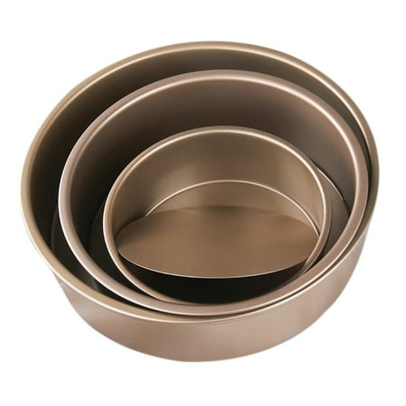 

3Pcs Pastry Cake Aluminum Alloy Round Pudding Cheesecake Mold Set