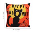 thumbnail image 3 of Funda de almohada de Halloween, fundas de cojín cuadradas con cremallera, fundas de cojín de lino de 45 x 45 cm (18 x 18 pulgadas), decoración del hogar, para sala de estar, sofá [25], 3 of 5