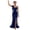 Dark Blue-p9A55, variant on RFQWOVSR Womens Satin Side Slit Maxi Dress Bodycon Elegant Evening Formal Gown L