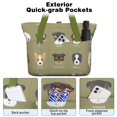 thumbnail image 2 of Tote Bag for Women - Dog Breeds Shoulder Bag - Large Utility Work Duffle Bag with Zipper Handbag for Travel, Work, Sprots, 2 of 5