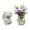 Purple, variant on Adorable Rabbit Terracotta Vase Set for HomeCute And Creative Vase with Rabbit Design, Ideal for Home Décor And Flower Arrangements, Made of Durable Terracotta with A Vintage Look