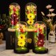 thumbnail image 2 of Regalos de Navidad, simulación creativa de flores, cubierta de cristal, decoración luminosa LED, regalo del Día de San Valentín 2024, 2 of 4
