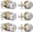 Satin Nickel, variant on 3 Sets Entry Door Knob and Single Cylinder Deadbolt Combo Set, Keyed Alike Round Ball Satin Nickel Exterior Door Knobs with Lock and Keys for Entrance and Front Door