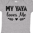 thumbnail image 4 of Inktastic My Yaya Loves Me Grandchild Girls Baby Bodysuit, 4 of 5