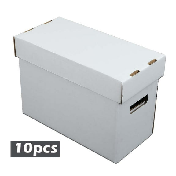 PIT66 10PCS Comic Books Storage Boxes Short Holds 150-175 Stackable Durable Archive