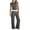 Dark Gray, variant on Kaemgyyd Women's 2 Piece Outfits Casual Slim Short Sleeve Crewneck Tops and High Waist Drawstring Pants Spring Trendy Clothing