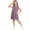Purple., variant on HBGVBA Toddler Girl's Dresses,Casual Summer Dresses,12 Months-9 Years Print Tank Crew Neck Midi Length Loose Casual Dress