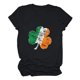 thumbnail image 1 of ICHUANYI Clearance Women's Casual Holiday Print Loose Short Sleeve Women's Top ICHUANYI "ICHUANYI", 1 of 5