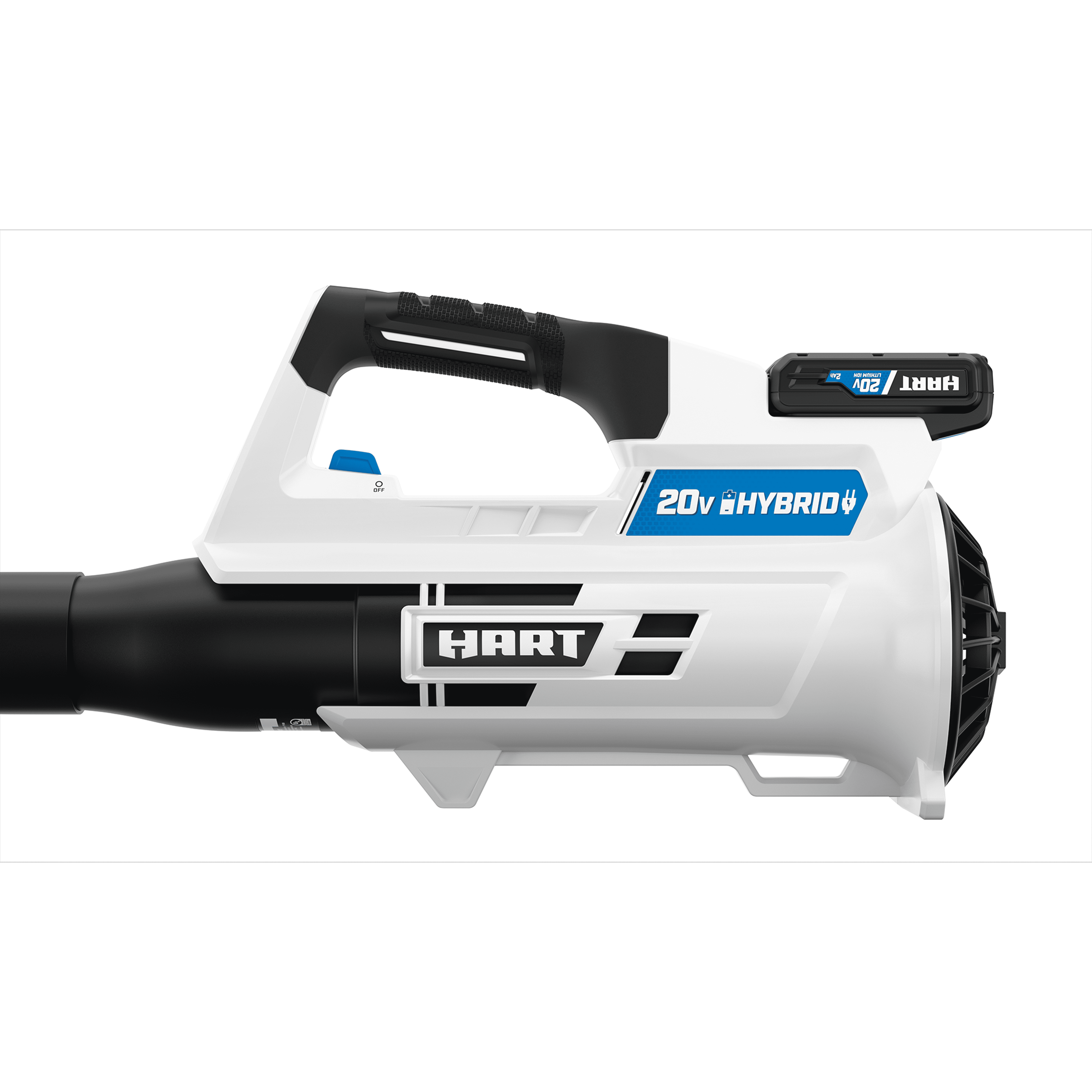 HART 20-Volt Cordless Hybrid Blower Kit (1) 2.0Ah Lithium-Ion Battery