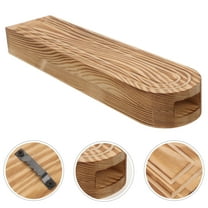 PTOOTP 1Pcs Khaki Wooden Basket Wall Planter for Homeowners 11.6X2.8X1.4in