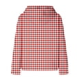 thumbnail image 5 of Mercatoo Kids Loose Tops Girls 𝗛oodie Cute Plaid Long Sleeve Fashion Sweatshirts Lightweight 𝗛oodie with Pockets, 5 of 7