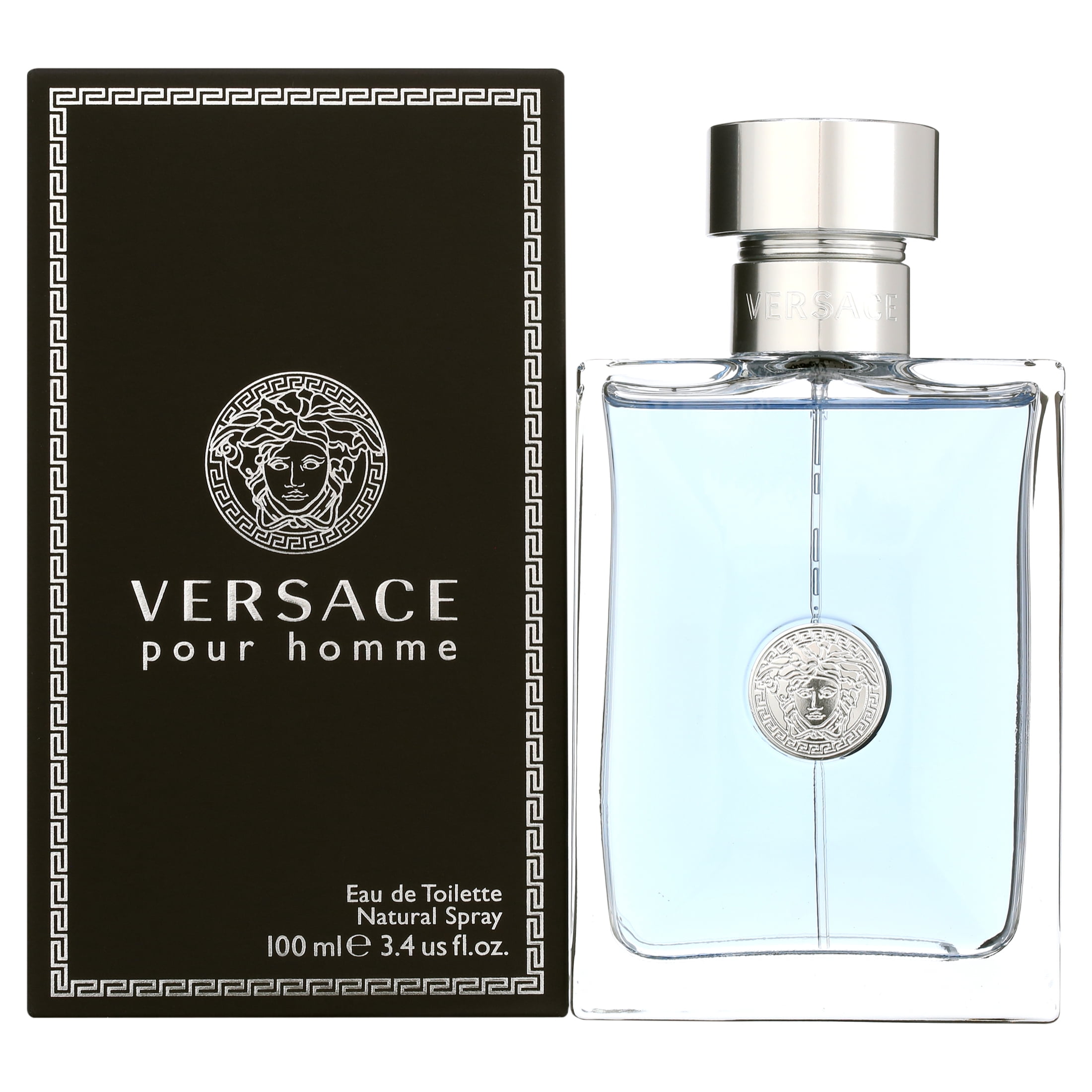 Versace Pour Homme 3.4 oz EDT Spray for Men, Authentic Cologne 100
