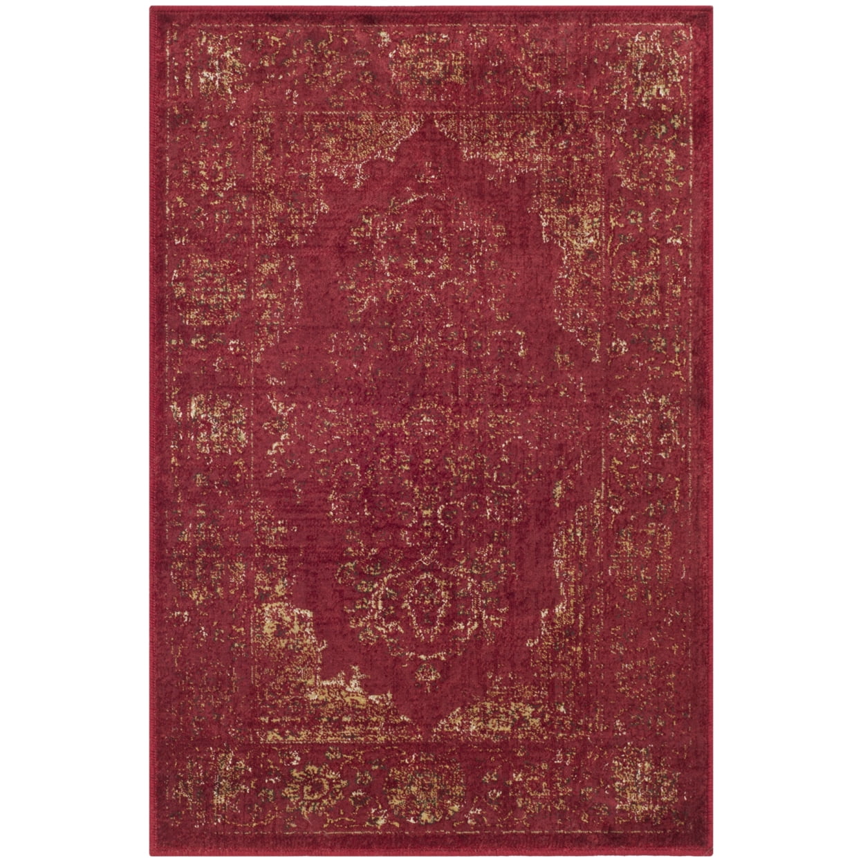 SAFAVIEH Vintage Winthrop Traditional Area Rug, Rose, 4' x 5'7"