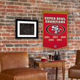 thumbnail image 2 of San Francisco 49ers 24"x36" Wool Dynasty Banner, 2 of 2