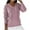 Pink, variant on Womens Cable Knit Sweater Pure Color Long Sleeve Cable Knit Sweater Fashion Keep Warm Outdoor Green M