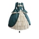 thumbnail image 5 of Qarigey Vestido Lolita fácil de usar - Materiales para disfraz de cosplay Vestido medieval Vestido gótico Vestidos de Halloween Maid Disfraces de disfraces verde S, 5 of 5