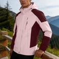 thumbnail image 7 of Ceisia Unisex Windproof Waterproof Hooded Rain Jacket Outdoor Hiking Camping Cycling Windbreaker Outerwear Pink M Gift, 7 of 7