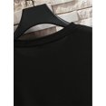 thumbnail image 3 of [Creative Letter Graphic Print Tee] Ultra-Soft Creative Letter Graphic Print T-Shirt - Comfort-Fit Crew Neck, Breathable, Moisture-Wicking, Casual Summer Tee, 3 of 6