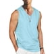 thumbnail image 1 of pstuiky Camisetas sin mangas para hombre, Camiseta deportiva informal sin mangas con cuello liso a la moda para hombre Chaleco para hombre m, 1 of 5