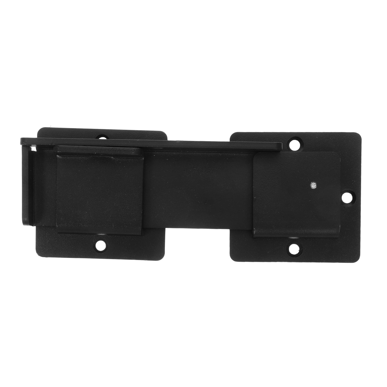 HONMEET Black Aluminum Alloy Gate Latch Lock for Outdoor Wooden Fence, 1 Piece Hardware Accessory