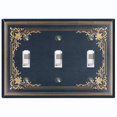 thumbnail image 1 of Metal Light Switch Plate Cover Elegant Victorian Black Yellow Frame FRA054, 1 of 13