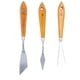 thumbnail image 5 of Cuchillo de paleta, cuchillo de pintura al óleo acrílico en forma de acero inoxidable colgante, espátula, mango de haya, cuchillo de paleta, 5 of 8