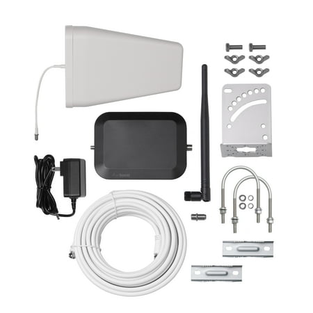 weBoost - Home Studio Cell Phone Signal Booster Kit for Single Room Coverage, Boosts 4G LTE & 5G for all U.S. Networks - Black